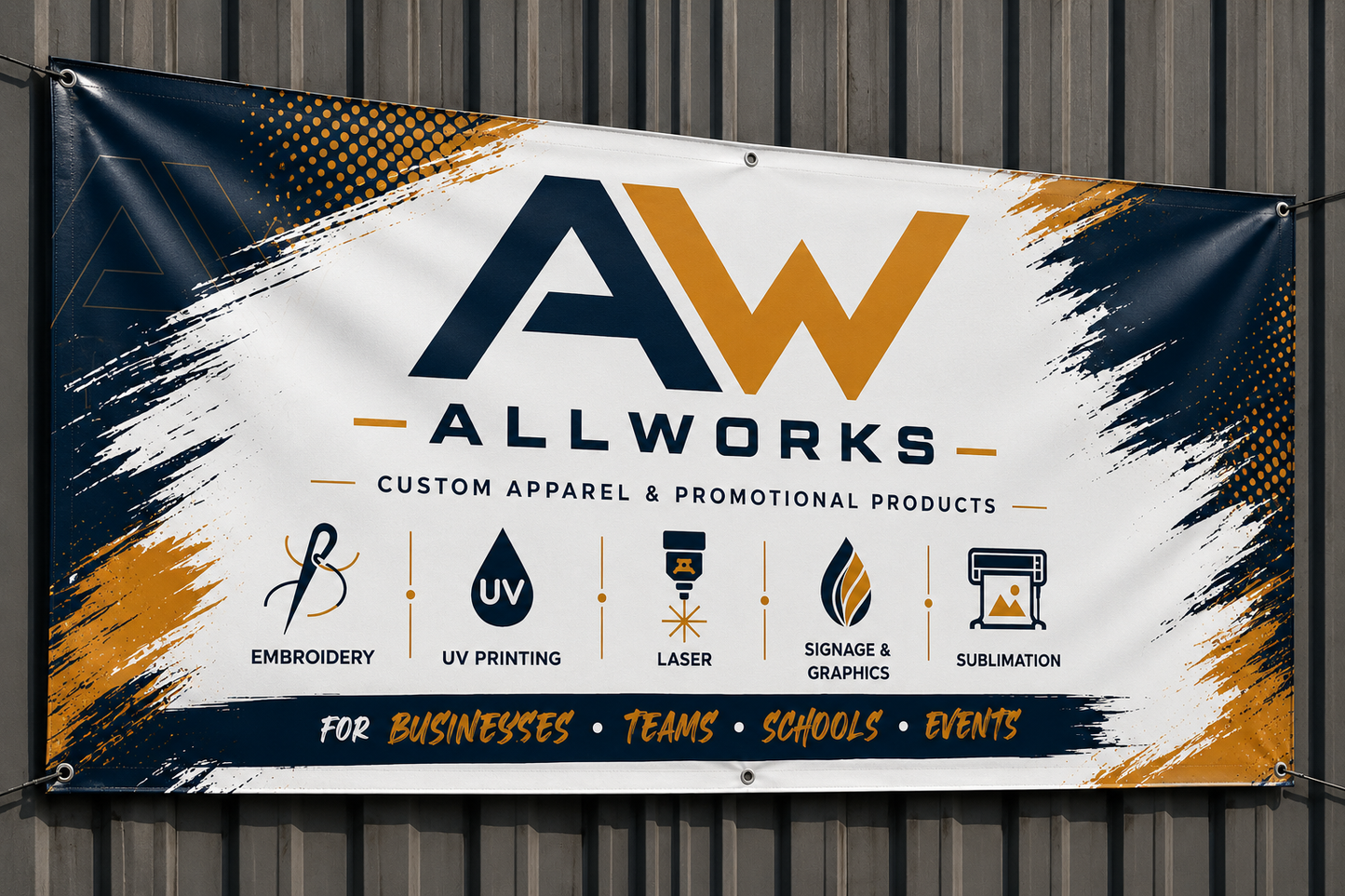 Custom full color vinyl banner for business or event display