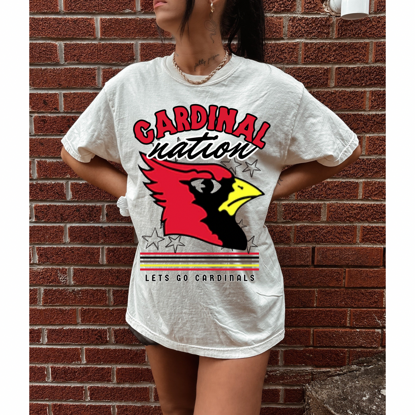 Retro Oversized School Spirit Graphic Tee