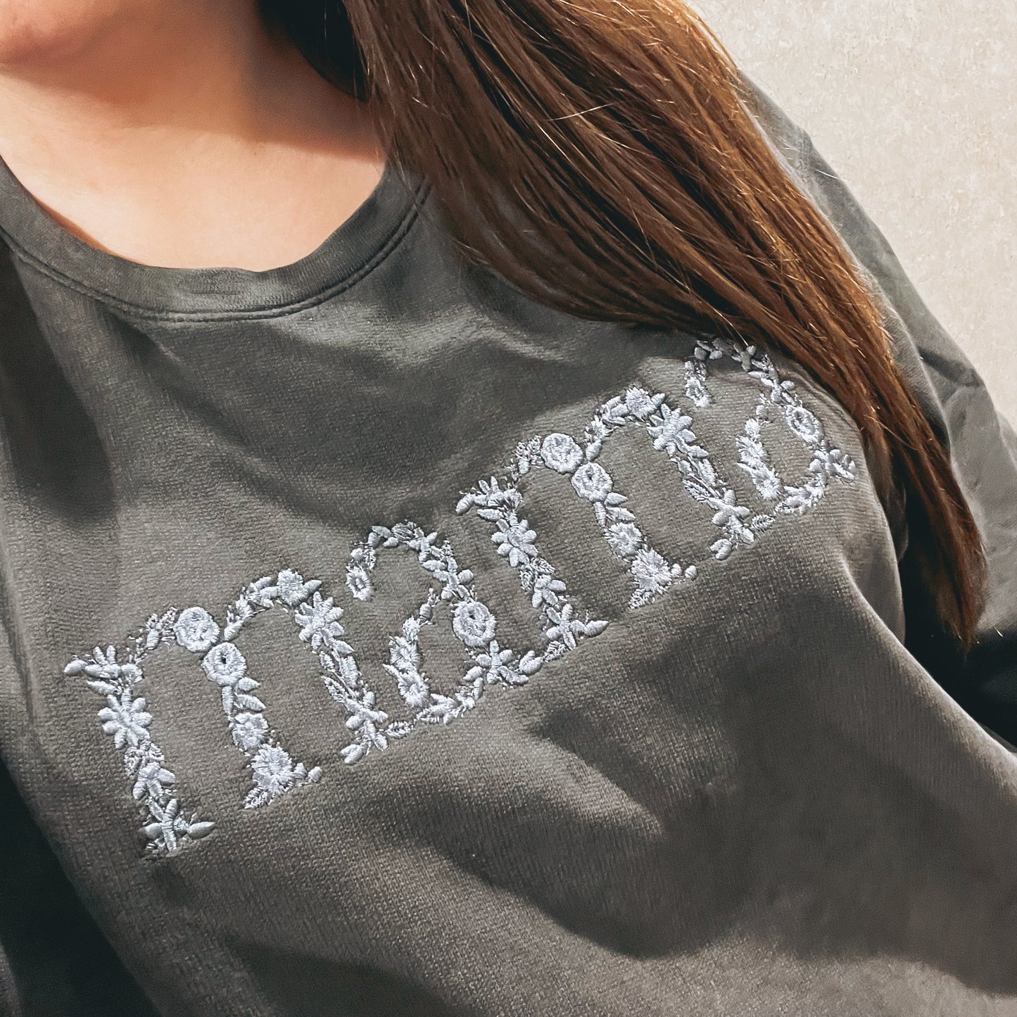 Floral Embroidered Mama