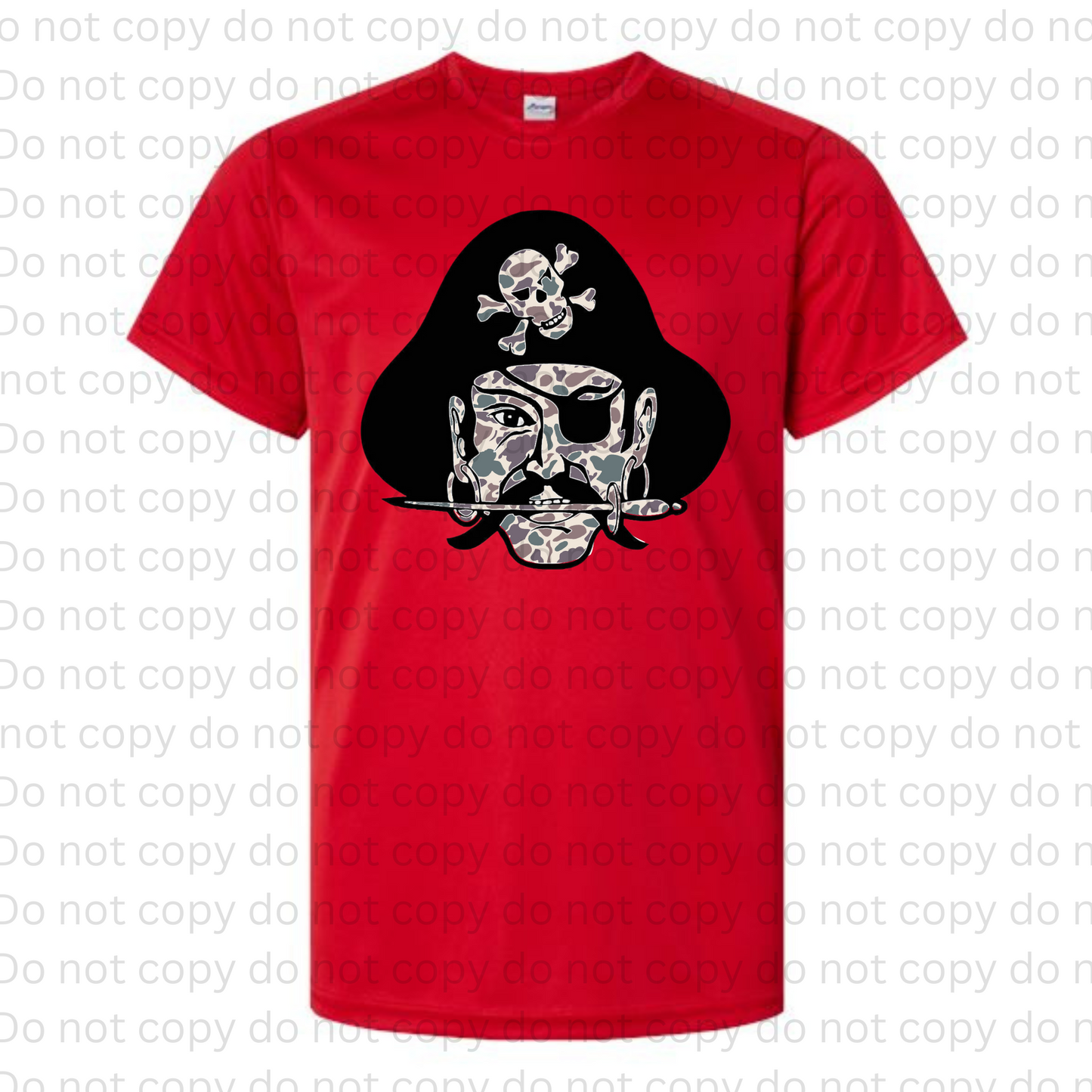 Camo School Mascot Performance Tee | Custom School Spirit Shirt