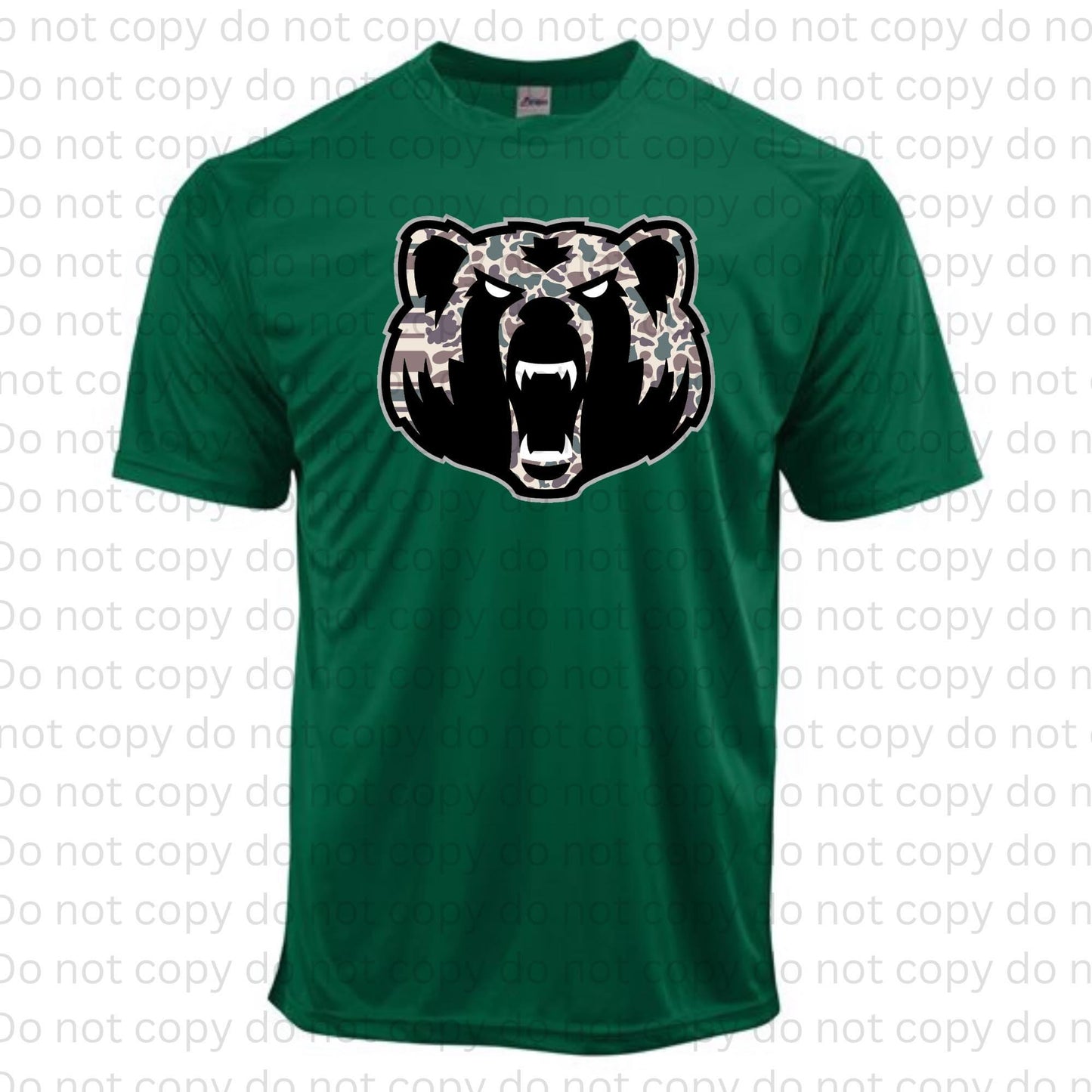 Camo School Mascot Performance Tee | Custom School Spirit Shirt