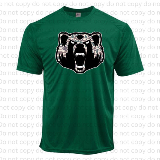 Camo School Mascot Performance Tee | Custom School Spirit Shirt