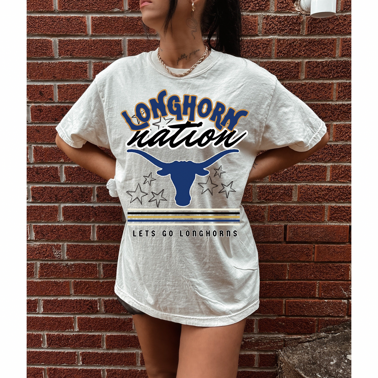 Retro Oversized School Spirit Graphic Tee