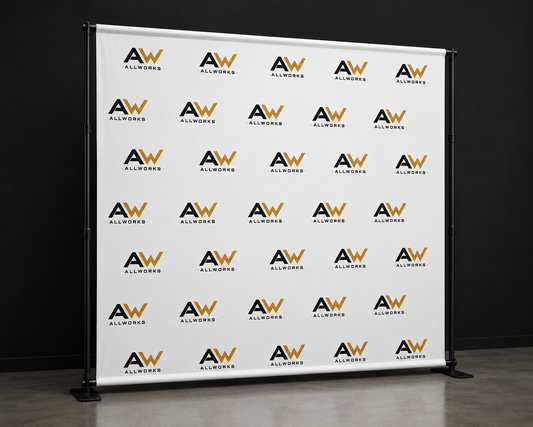 Custom Step & Repeat Backdrop | Wrinkle Free Fabric Photo Backdrop