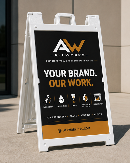 Custom Sidewalk A-Frame Sign | Double Sided Outdoor Sign Display