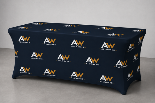 Custom Stretch Table Covers | Fitted Trade Show & Vendor Table Covers