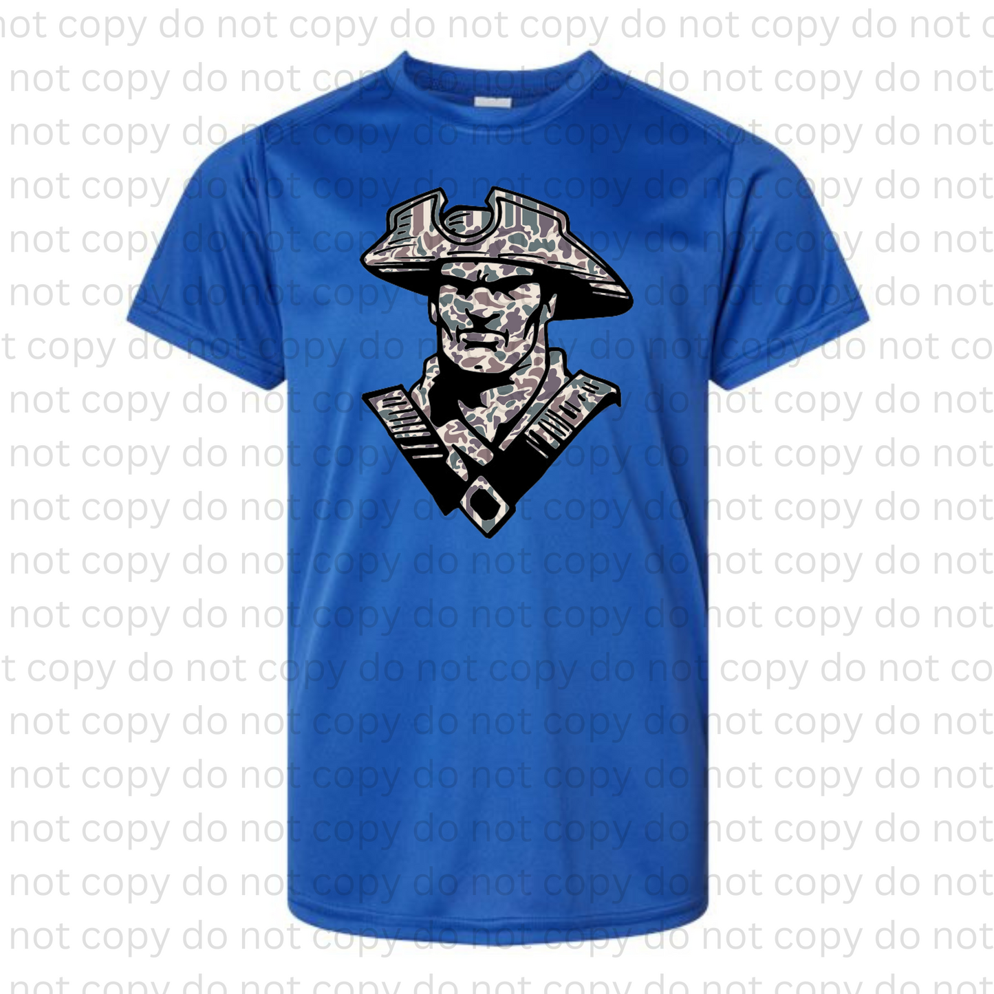Camo School Mascot Performance Tee | Custom School Spirit Shirt