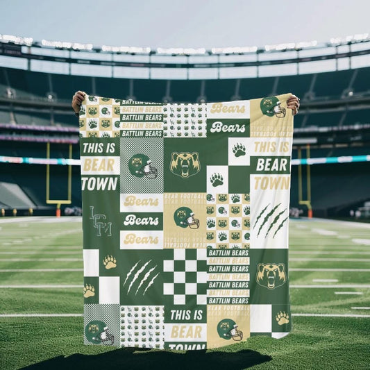 Custom School Spirit Retro Blanket