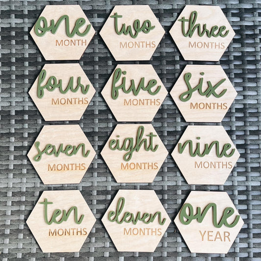 Monthly Hexagon Set
