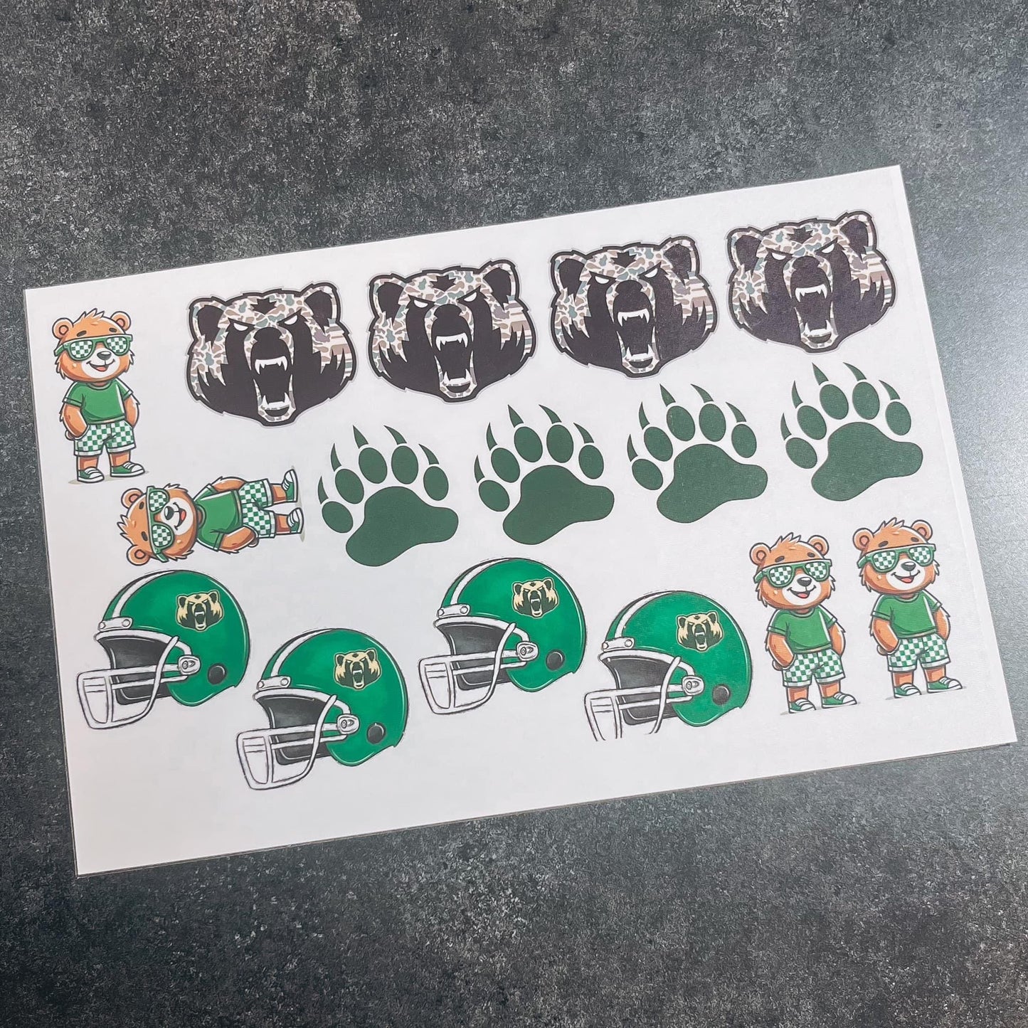 Custom School Spirit Temporary Tattoos